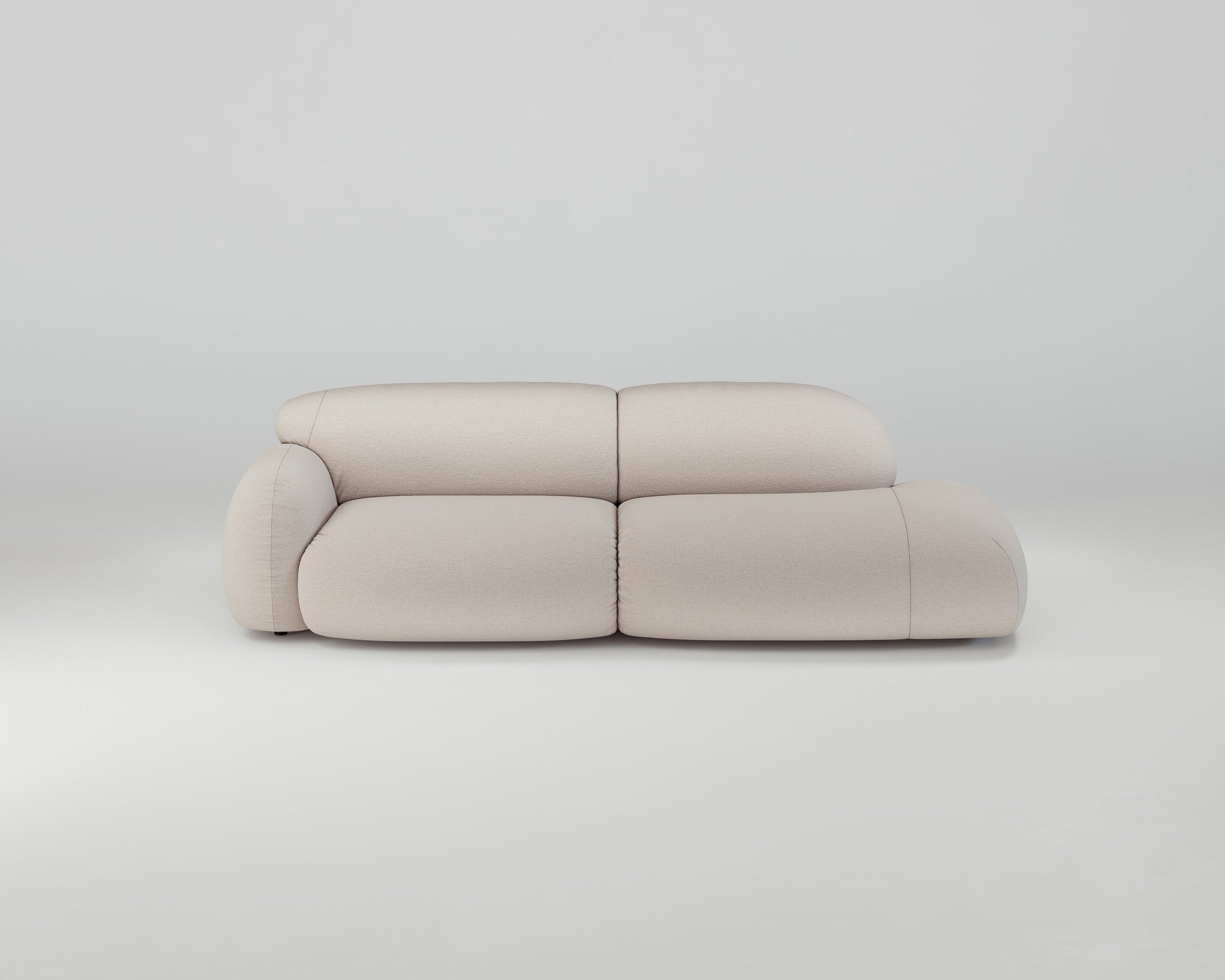 Mondino 3-Sitzer Recamiere Sofa (rechts)