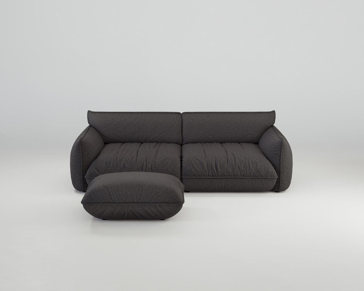 Morandi 3-Sitzer Sofa mit Hocker